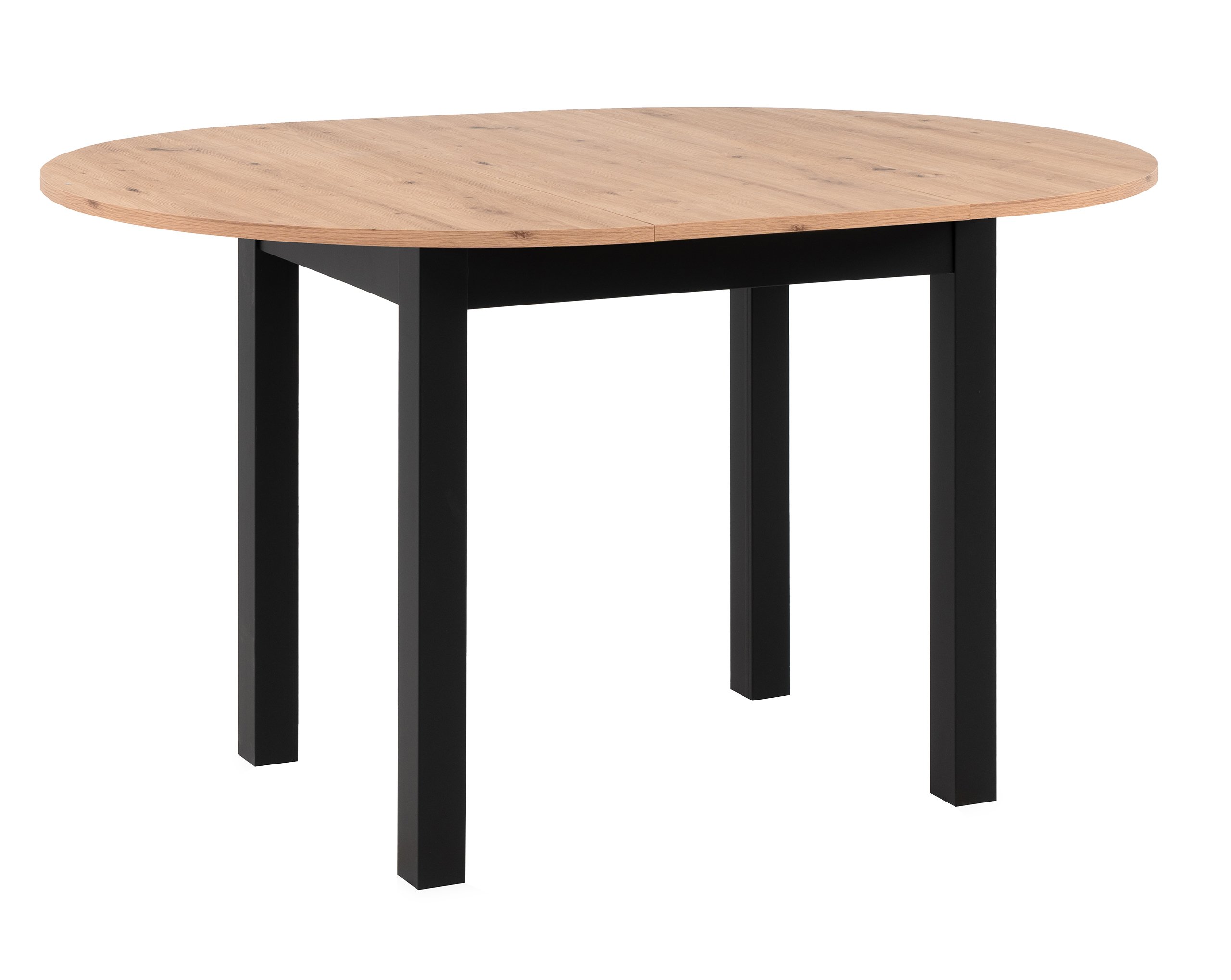Esstisch Noa 100 cm Anthrazit/Wildeiche
