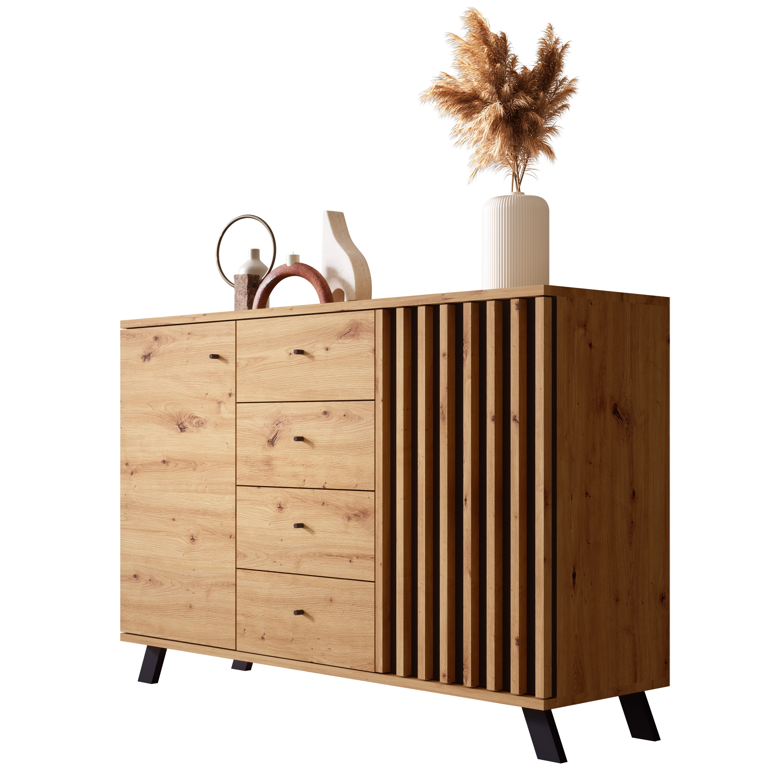 Kommode Barea Wildeiche/Anthrazit