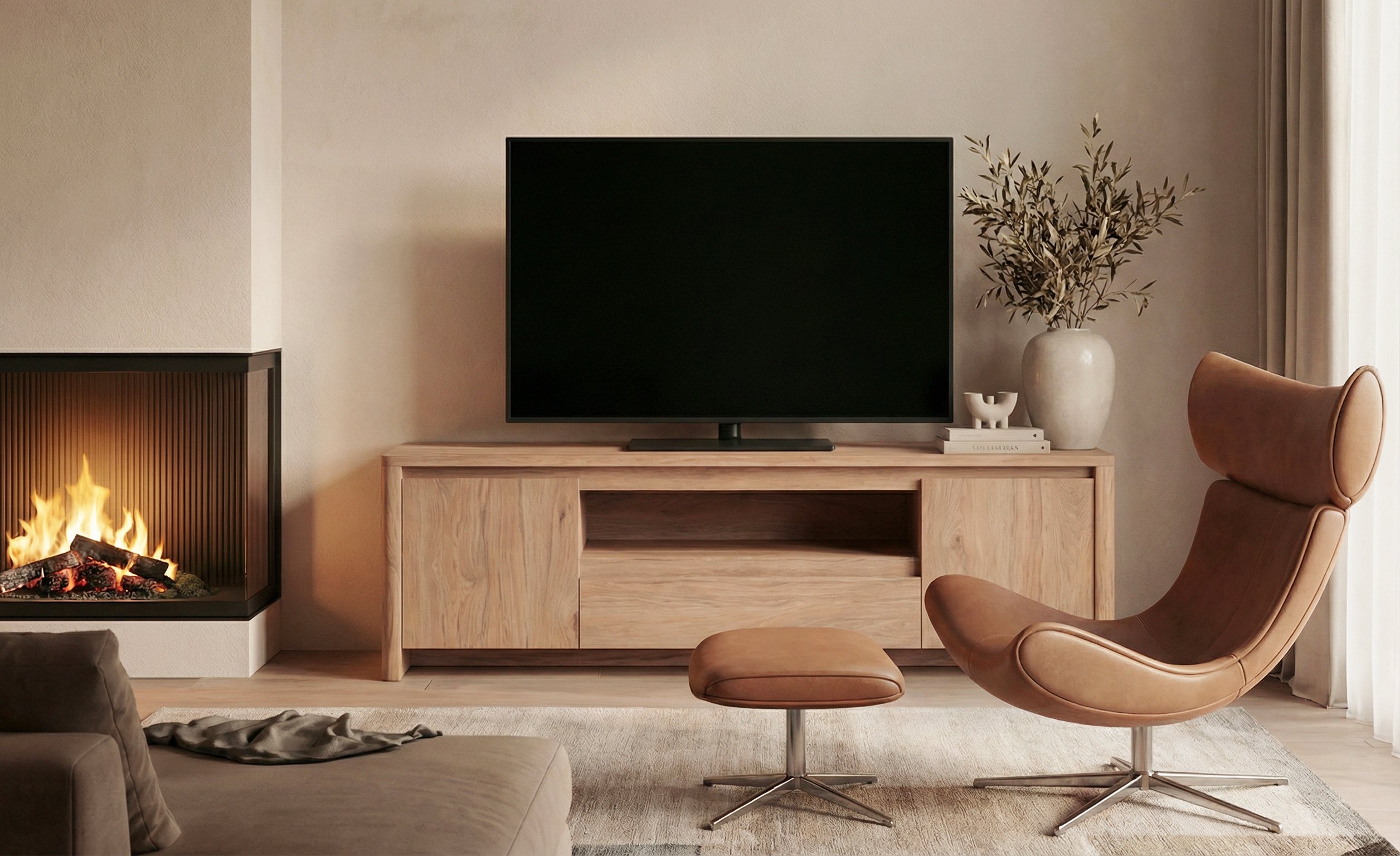 Genf TV-Board Eiche Braun (Jackson Hickory)