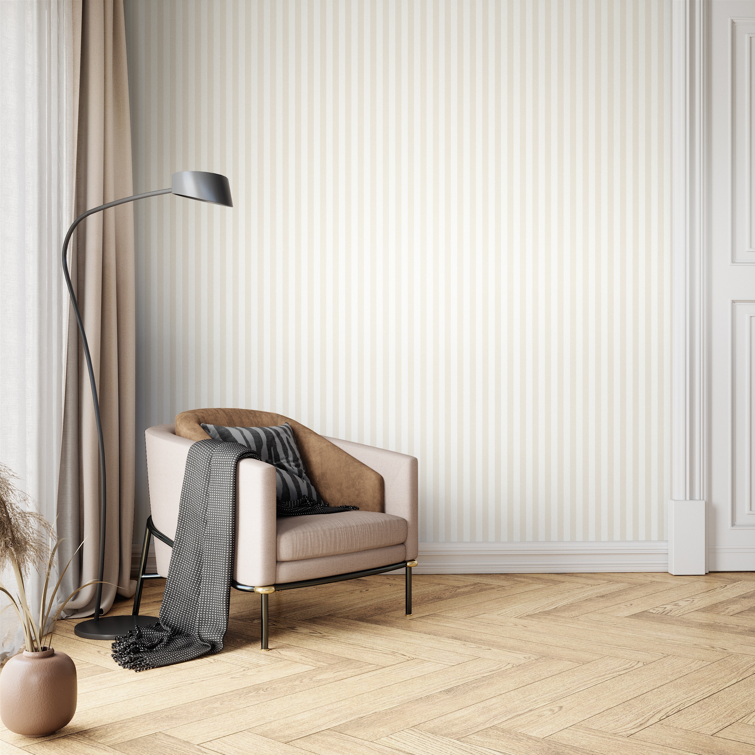 Liana Streifen Beige