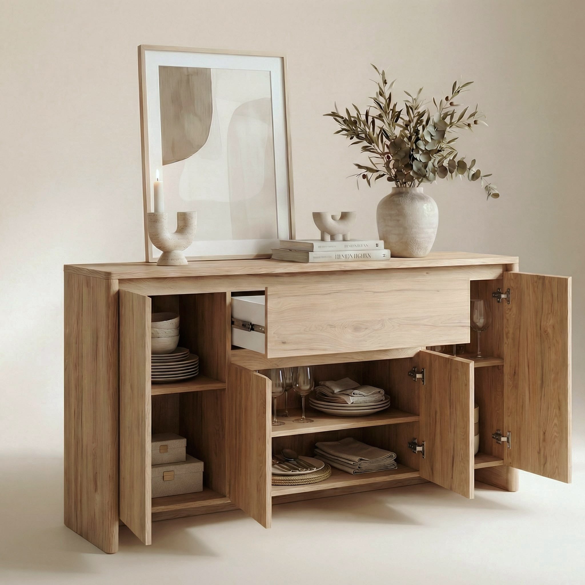 Genf Sideboard Eiche Braun (Jackson Hickory)