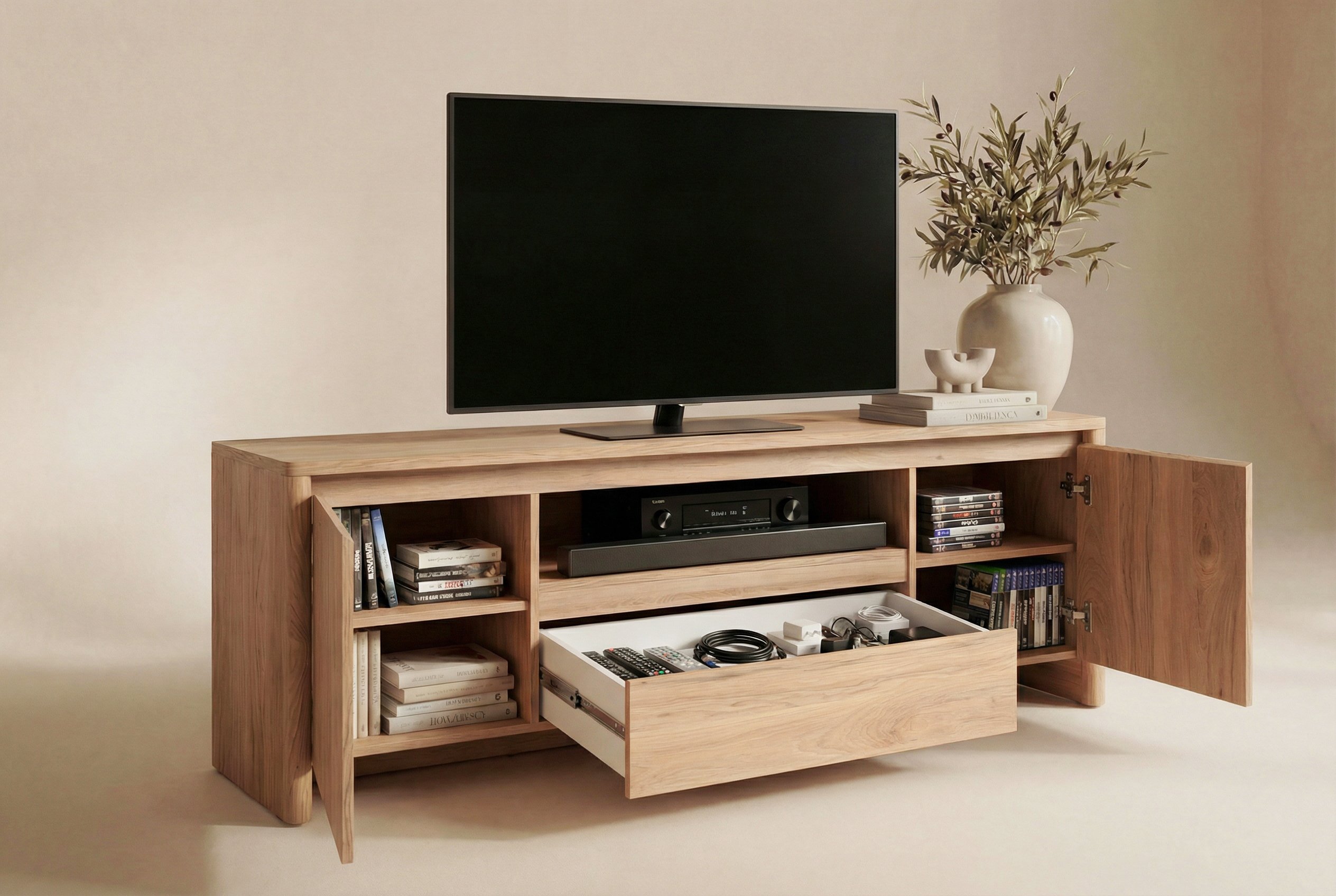 Genf TV-Board Eiche Braun (Jackson Hickory)