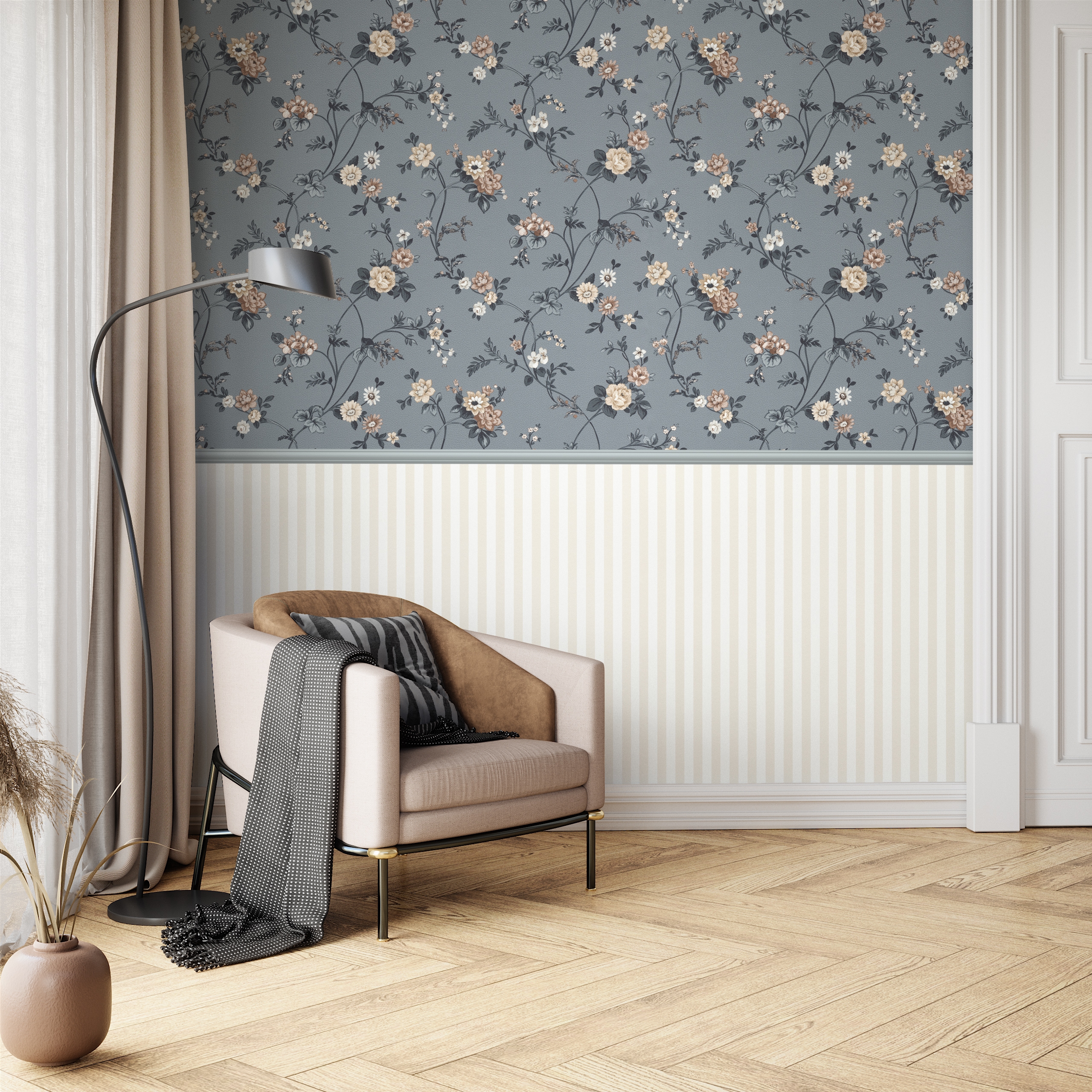 Liana Streifen Beige