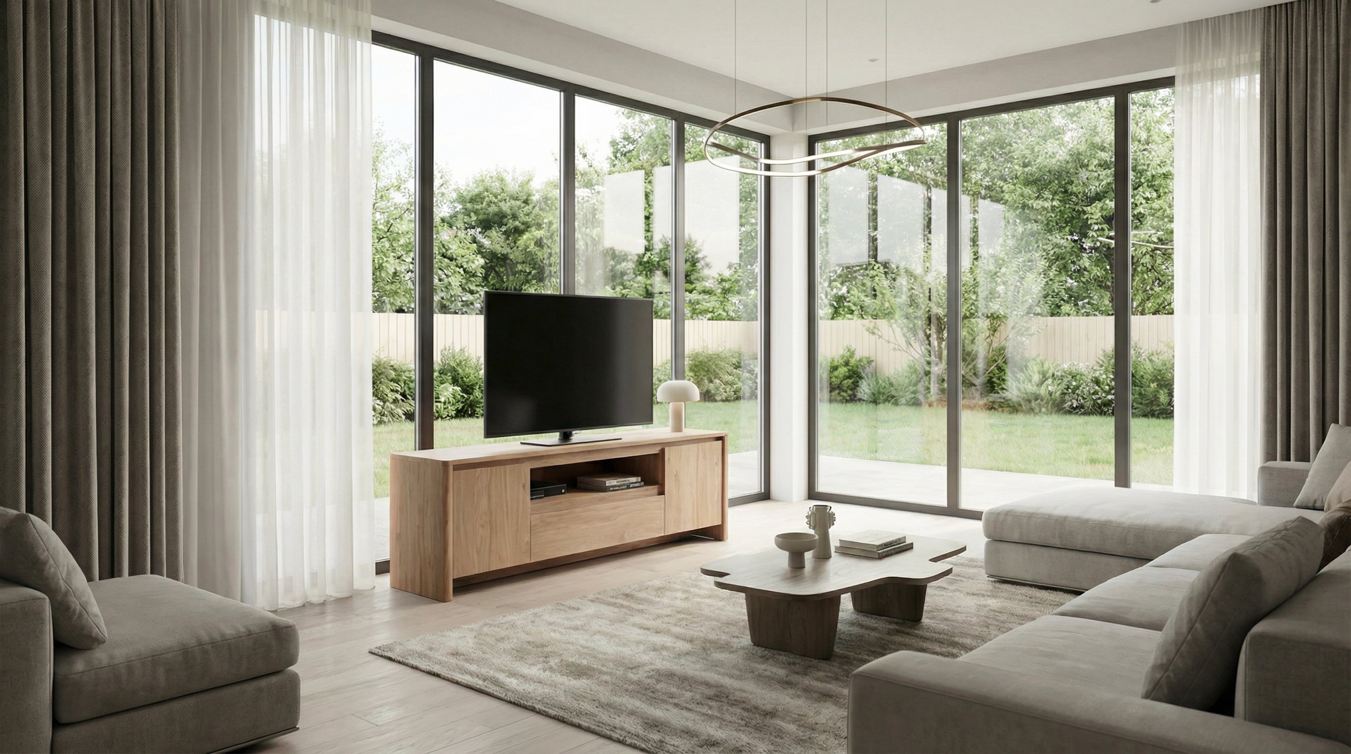 Genf TV-Board Eiche Braun (Jackson Hickory)