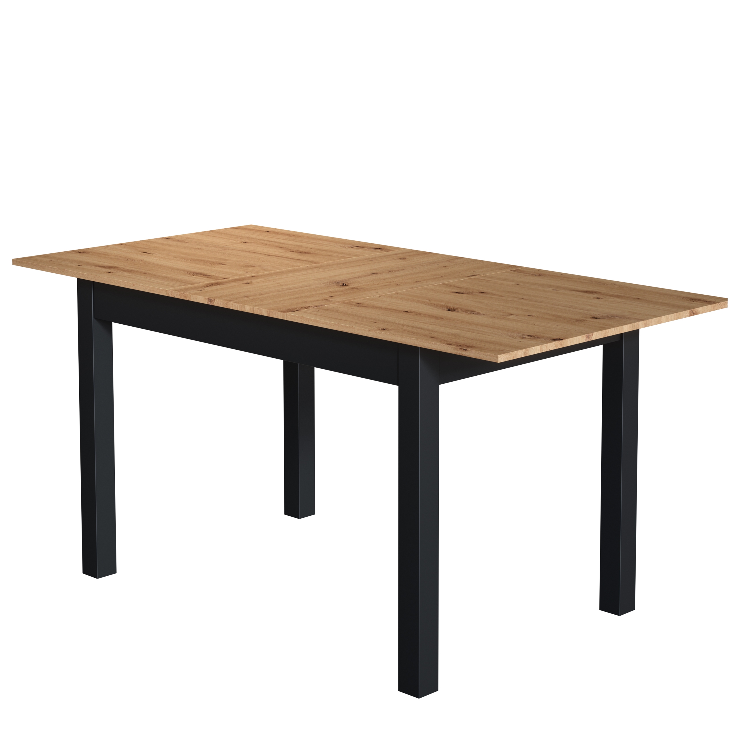 Esstisch 120 cm Anthrazit/Wildeiche