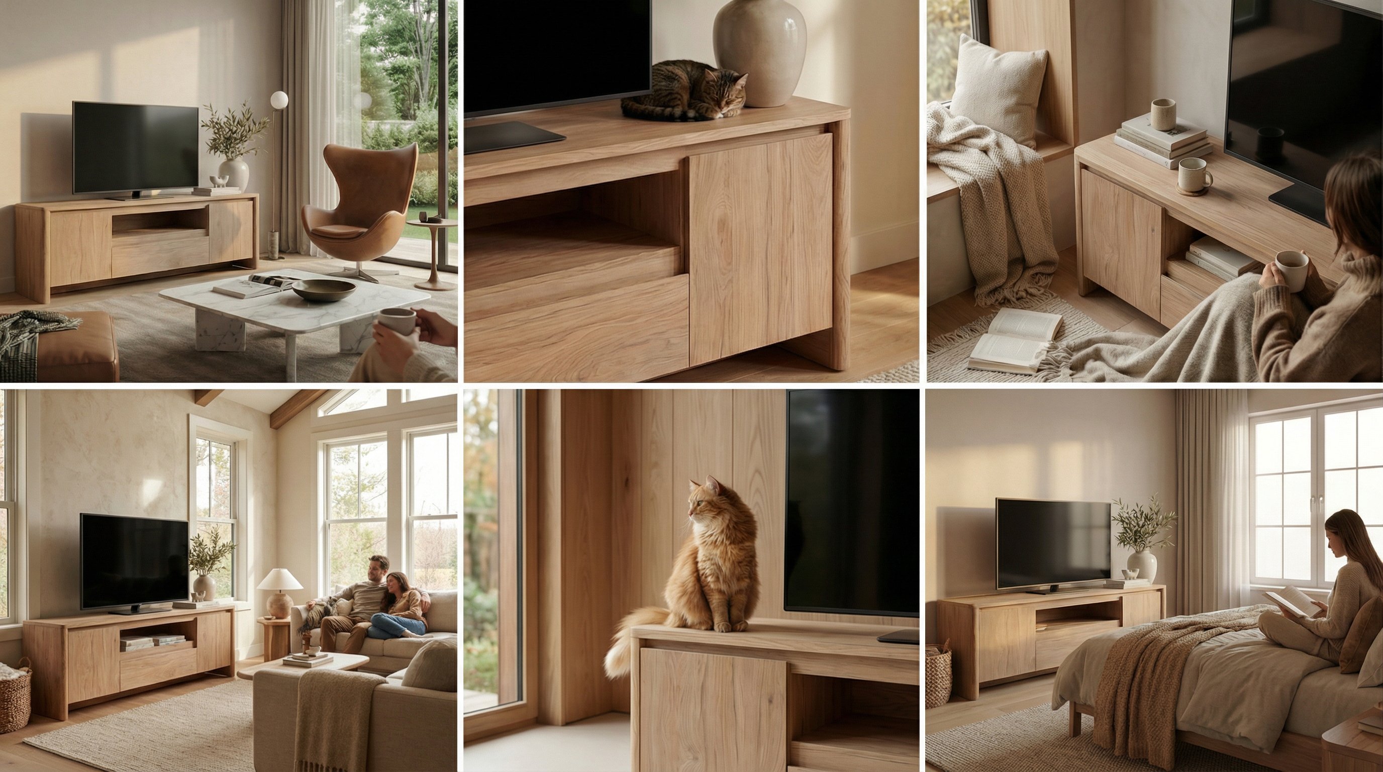Genf TV-Board Eiche Braun (Jackson Hickory)