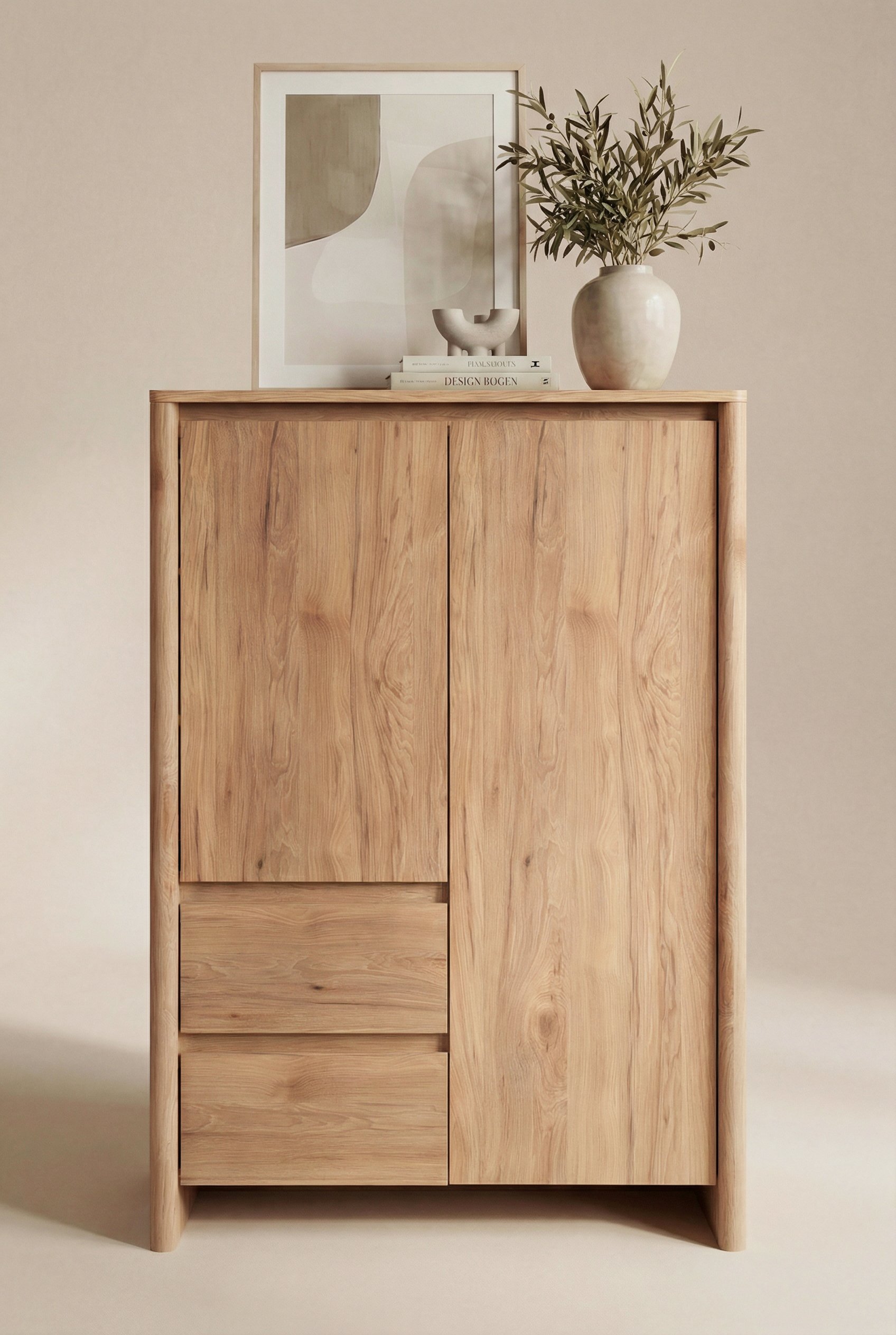 Genf Highboard Wildeiche Braun (Jackson Hickory)