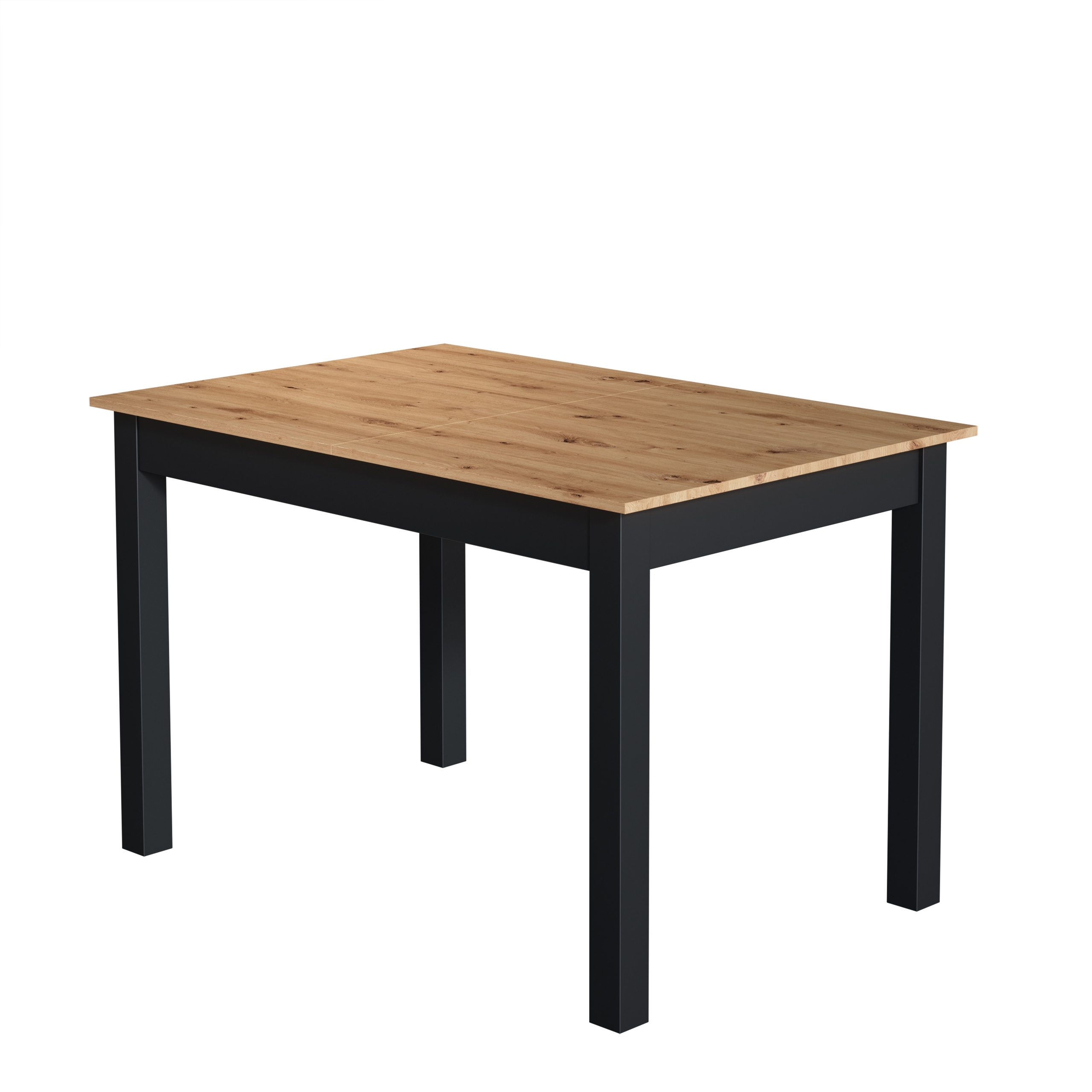 Esstisch 120 cm Anthrazit/Wildeiche