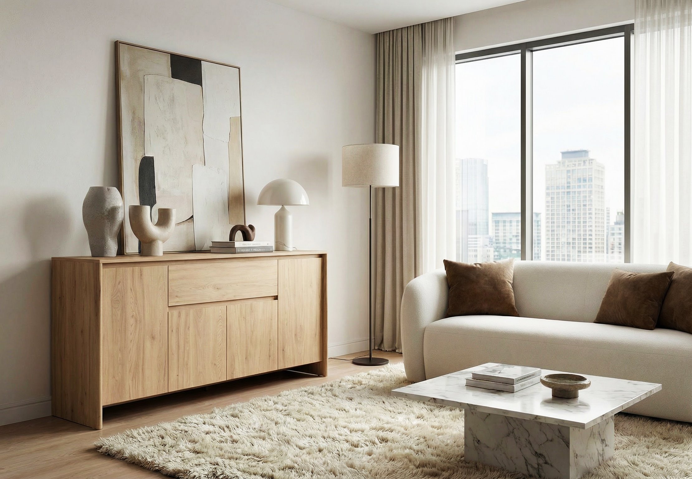 Genf Sideboard Eiche Braun (Jackson Hickory)