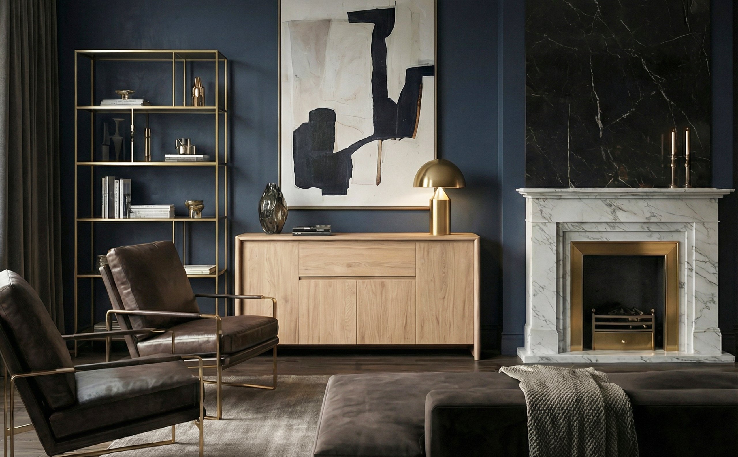 Genf Sideboard Eiche Braun (Jackson Hickory)