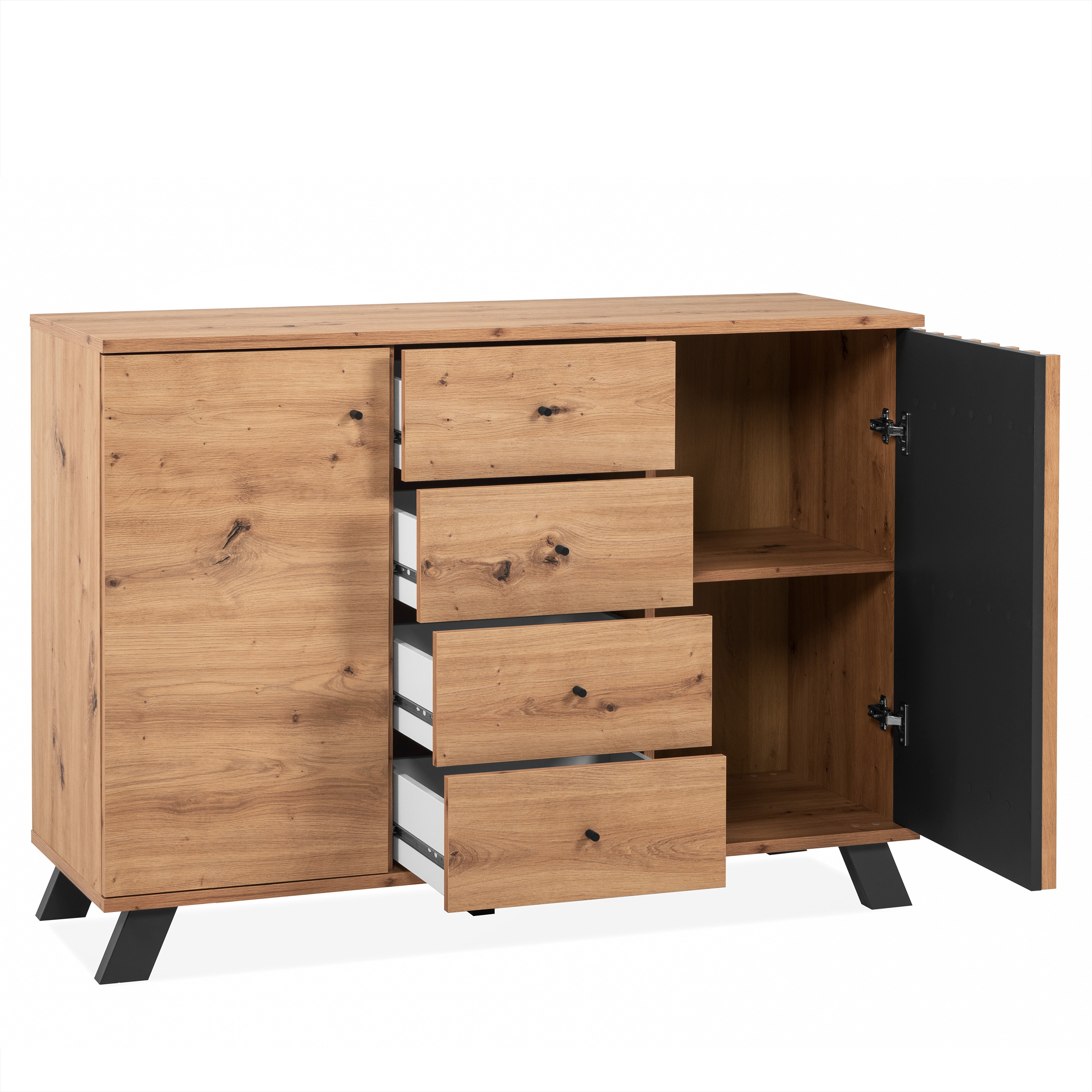 Kommode Barea Wildeiche/Anthrazit