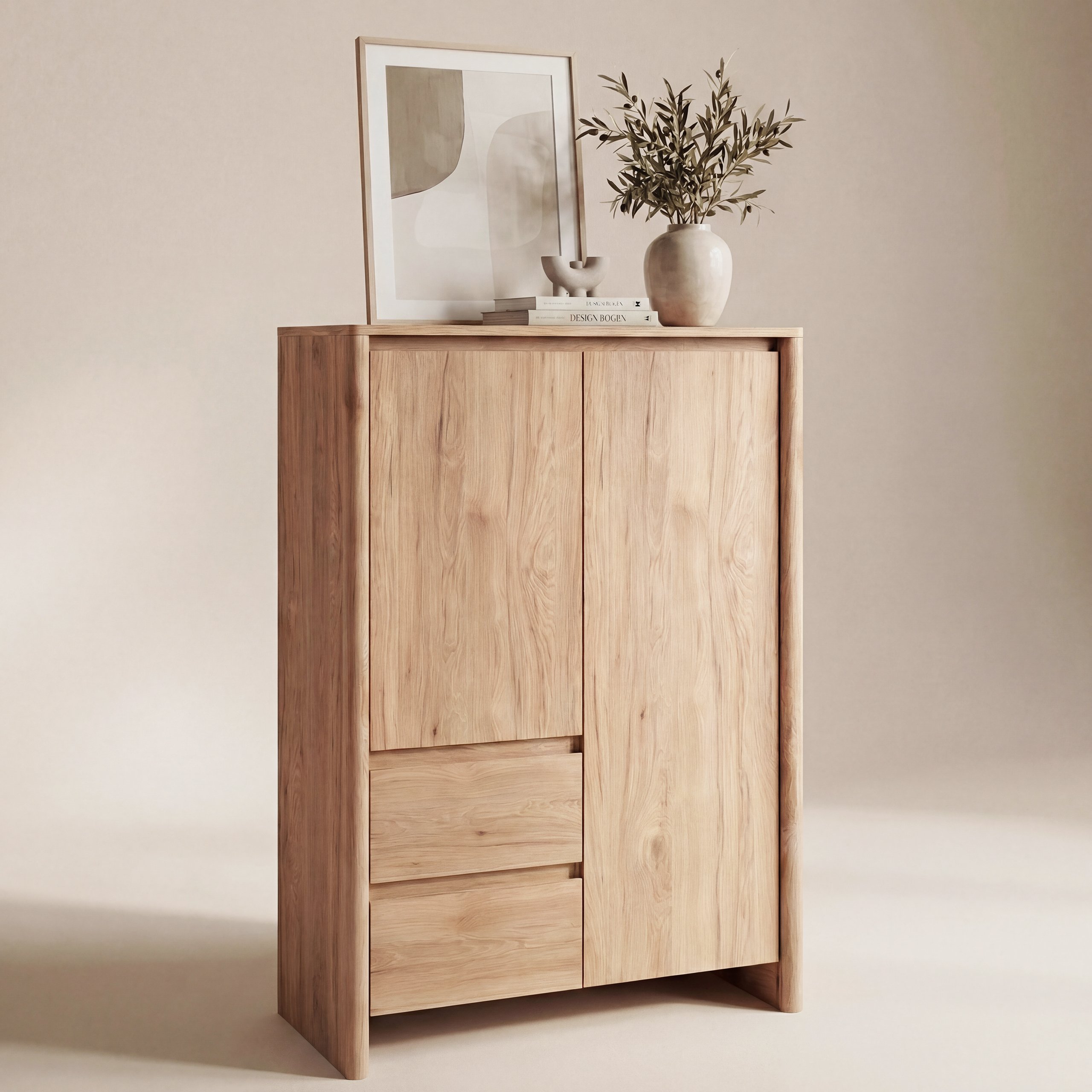 Genf Highboard Wildeiche Braun (Jackson Hickory)
