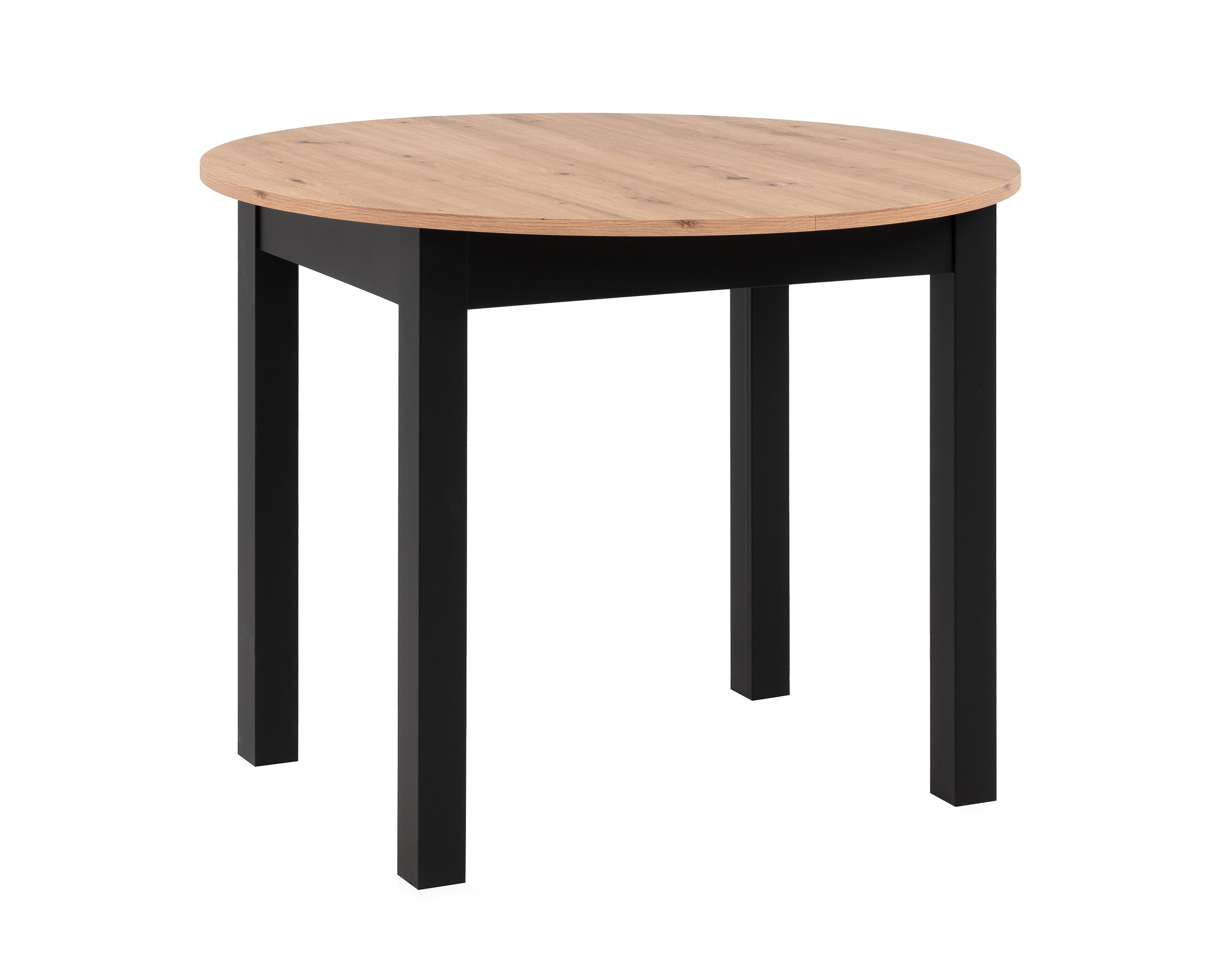 Esstisch Noa 100 cm Anthrazit/Wildeiche